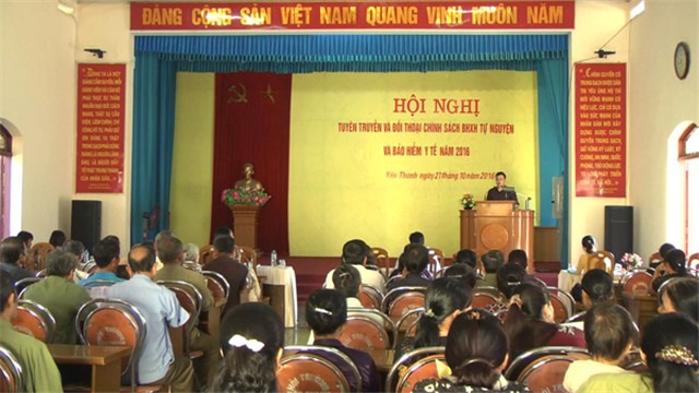 BHXH TP 32Win12 com tại tài khoản - Hội Nông dân thành phố: Tuyên truyền đối thoại về chính sách BHXH tự nguyện và bảo hiểm y tế cho hội viên Hội Nông dân phường Yên Thanh