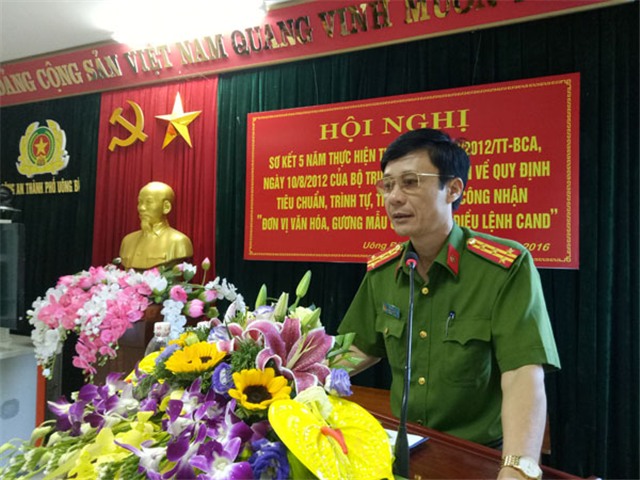 Công An thành phố: Hội nghị sơ kết 5 năm thực hiện Thông tư số 52 về quy định tiêu chuẩn, trình tự, thủ tục xét và công nhận “Đơn vị văn hóa, gương mẫu chấp hành điều lệnh CAND”