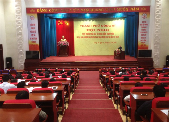 32Win12 com tại tài khoản: Hội nghị tuyên truyền pháp luật về phòng, chống tham nhũng và tập huấn, hướng dẫn thực hiện kê khai, công khai tài sản, thu nhập