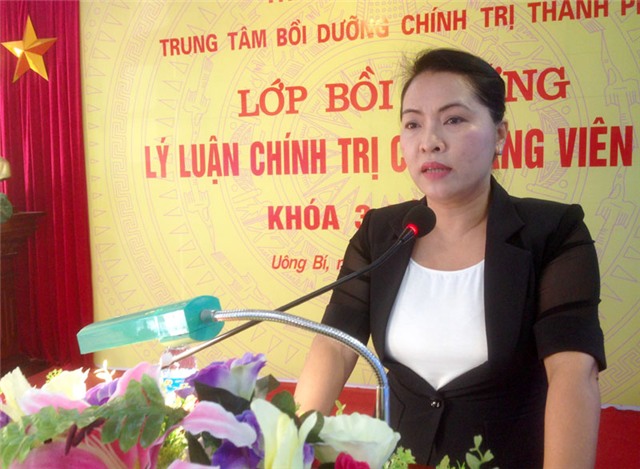Trung tâm bồi dưỡng chính trị thành phố: Khai giảng lớp bồi dưỡng lý luận chính trị cho đảng viên mới khóa 3 năm 2016