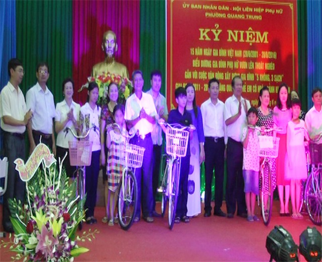 Phường Quang Trung kỷ niệm 15 năm ngày Gia đình Việt Nam 28-6