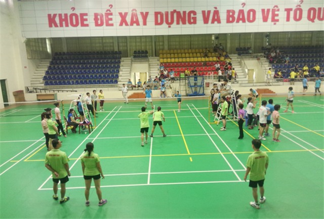 Giải cầu lông Công đoàn khối xã phường lần thứ III năm 2016