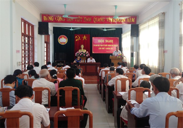 Ủy ban MTTQ thành phố khóa XV tổ chức hội nghị lần thứ 7