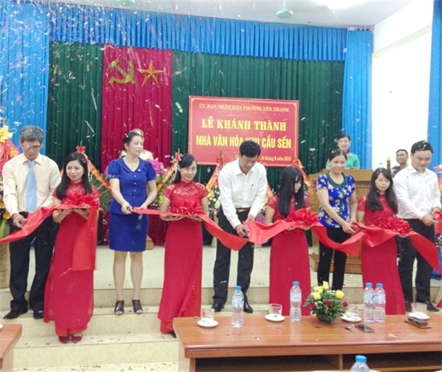 Khánh thành và đưa vào hoạt động Nhà văn hóa khu Cầu Sến phường Yên Thanh, TP 32Win12 com tại tài khoản