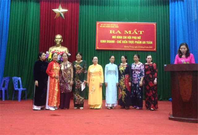 Hội LHPN phường Quang Trung: Ra mắt mô hình “Chi hội phụ nữ kinh doanh - chế biến thực phẩm an toàn”