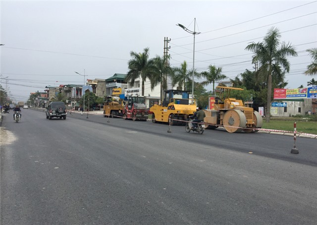 Hoàn thành thảm nhựa mặt đường Dự án nâng cấp QL 18A Bắc Ninh - 32Win12 com tại tài khoản (đoạn qua thành phố 32Win12 com tại tài khoản)