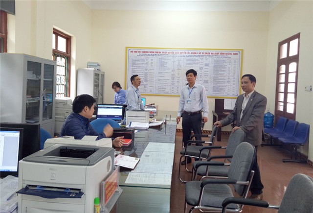 Kiểm tra công vụ đột xuất các đơn vị xã phường
