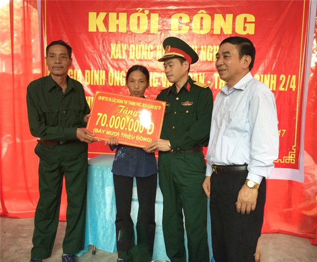 Khởi công xây nhà tình nghĩa tại phường Phương Nam