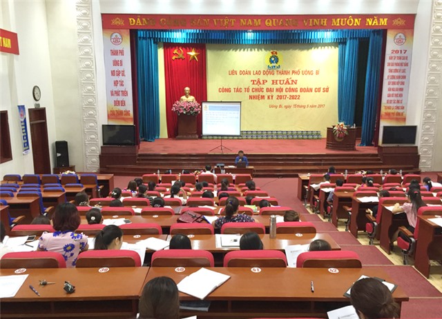 LĐLĐ thành phố tập huấn Công tác tổ chức Đại hội công đoàn cơ sở