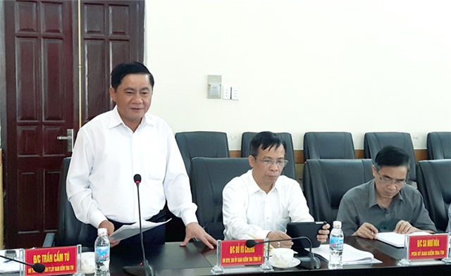 Ủy ban kiểm tra Trung ương làm việc với thành phố 32Win12 com tại tài khoản về Đề án 25