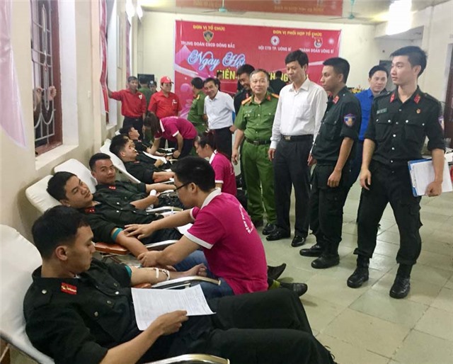 Hơn 250 cảnh sát cơ động tham gia hiến máu tình nguyện vì cộng đồng