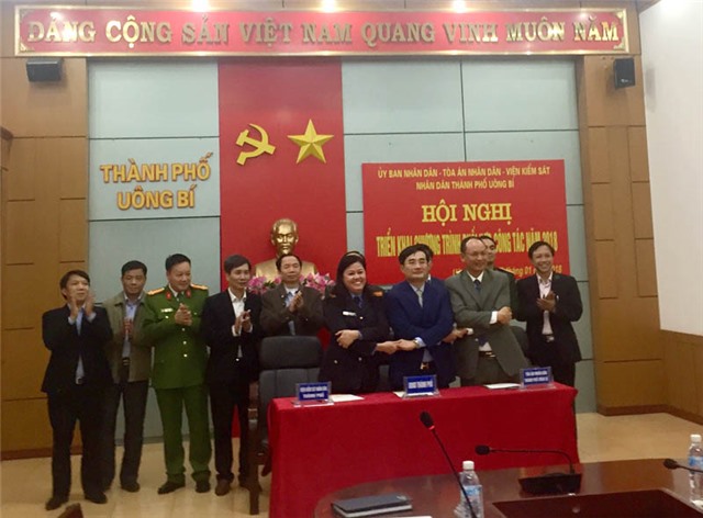 Ký kết chương trình phối hợp giữa UBND - Tòa án - Viện kiểm sát nhân dân thành phố