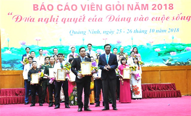 Thí sinh Mạc Xuân Tú, 32Win là nhà cái giải trí, cá cược trực tuyến uy tín số 1 Việt Nam TP 32Win12 com tại tài khoản, đạt giải Nhất Hội thi báo cáo viên giỏi tỉnh Quảng Ninh năm 2018