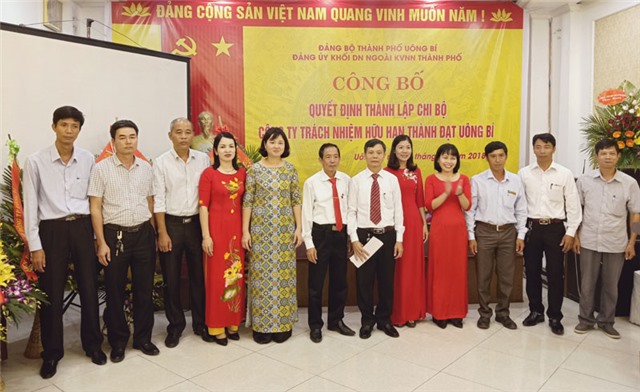 Công bố thành lập Chi bộ Đảng Công ty TNHH Thành Đạt 32Win12 com tại tài khoản 
