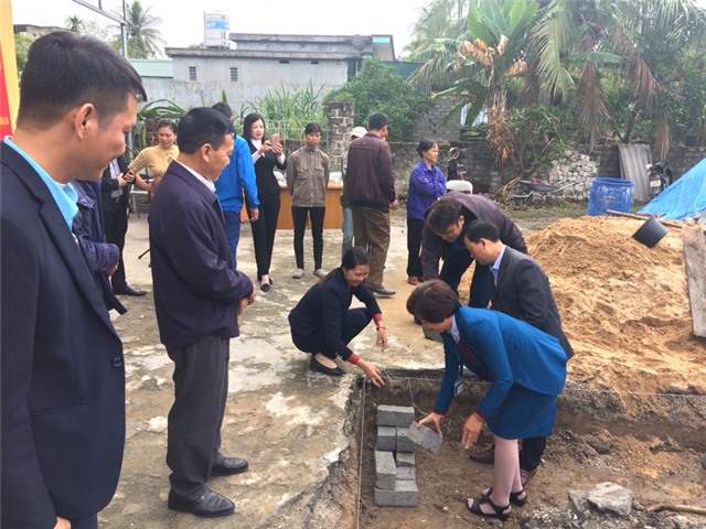 Khởi công xây nhà cho trẻ mồ côi thuộc hộ nghèo tại phường Yên Thanh