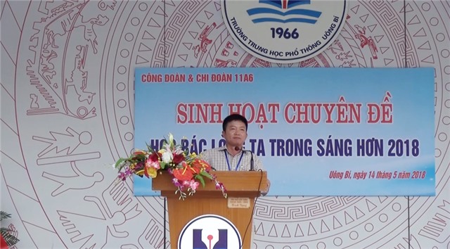 Trường THPT 32Win12 com tại tài khoản: Sinh hoạt chuyên đề “Nhớ về Bác lòng ta trong sáng hơn”