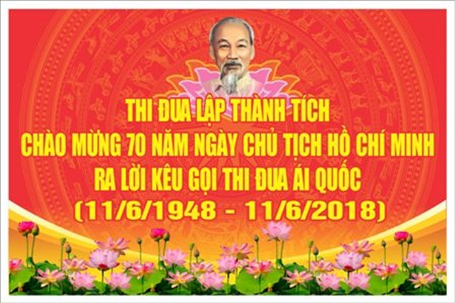 Tổ chức các phong trào thi đua thiết thực chào mừng 70 năm Ngày Chủ tịch Hồ Chí Minh ra lời kêu gọi thi đua ái quốc