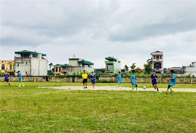 Khai mạc Giải bóng đá thiếu niên phường Yên Thanh năm 2018