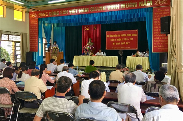 Kỳ họp thứ 7 HĐND phường Trưng Vương khoá IX
