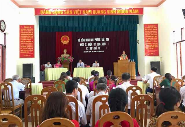 Kỳ họp thứ 10 HĐND phường Bắc Sơn khóa 9