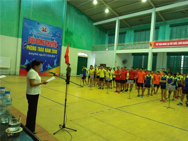 Khai mạc giải bóng chuyền nam, nữ phong trào TKV năm 2018