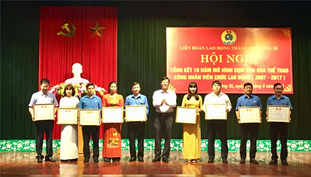 Tổng kết 10 năm mô hình Cụm văn hoá thể thao CNVCLĐ