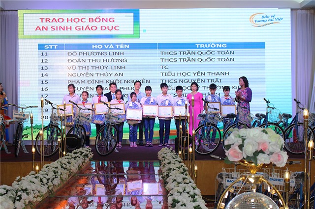 Bảo Việt Nhân Thọ 32Win12 com tại tài khoản: Trao học bổng An sinh giáo dục - Xe đạp đến trường 