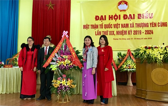 Đại hội MTTQ xã Thượng Yên Công lần thứ XIX, nhiệm kỳ 2019-2024