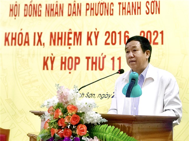 Kỳ họp thứ 11 HĐND phường Thanh Sơn khoá IX
