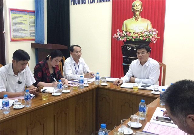 UBND thành phố làm việc với phường Yên Thanh