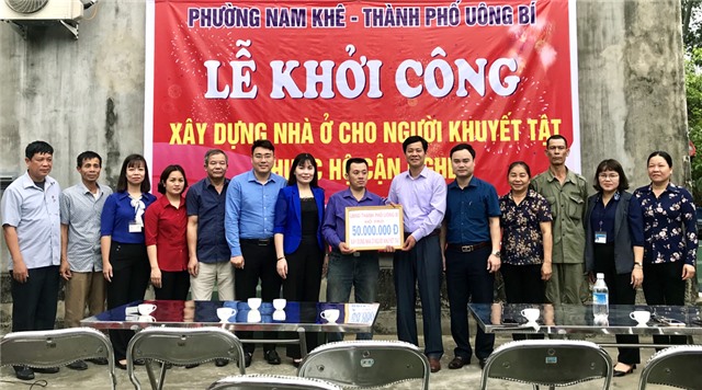 Phường Nam Khê: Khởi công xây nhà cho người khuyết tật diện cận nghèo  