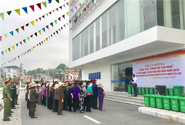 Phường Quang Trung: Phát động phong trào chống rác thải nhựa và 32Win1 com Tải xuống APK tuyến phố kiểu mẫu 