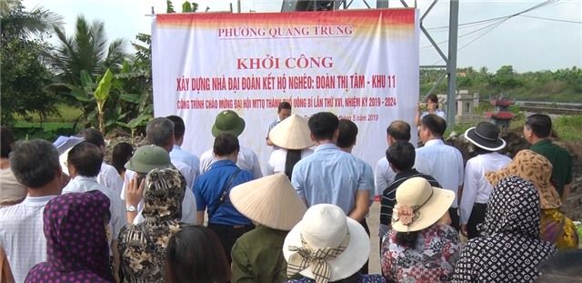 Phường Quang Trung khởi công xây nhà Đại đoàn kết