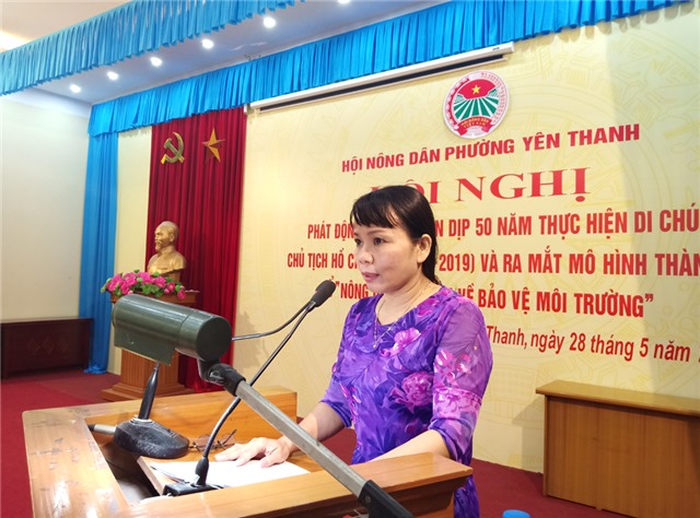 Hội Nông dân phường Yên Thanh ra mắt Tổ nông dân tự quản bảo vệ 32Win10 cá cược thể thao