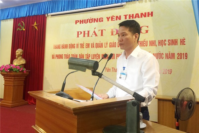 Phường Yên Thanh: Phát động tháng hành động vì trẻ em