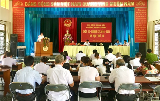 Kỳ họp thứ X, HĐND phường Trưng Vương khóa IX