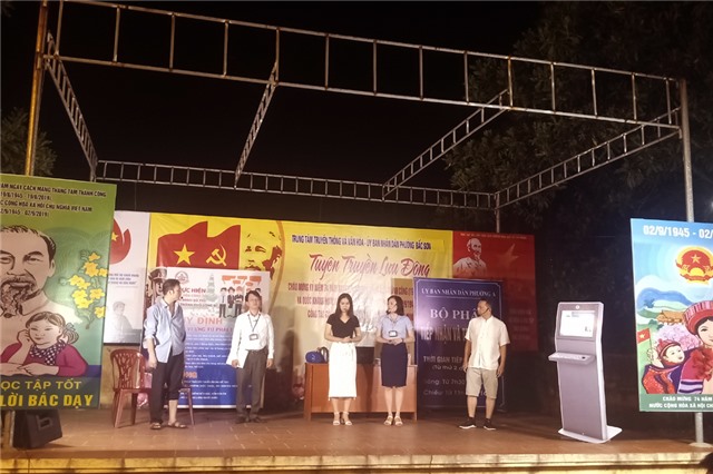 Tuyên truyền lưu động tại khu 7,p. Bắc Sơn