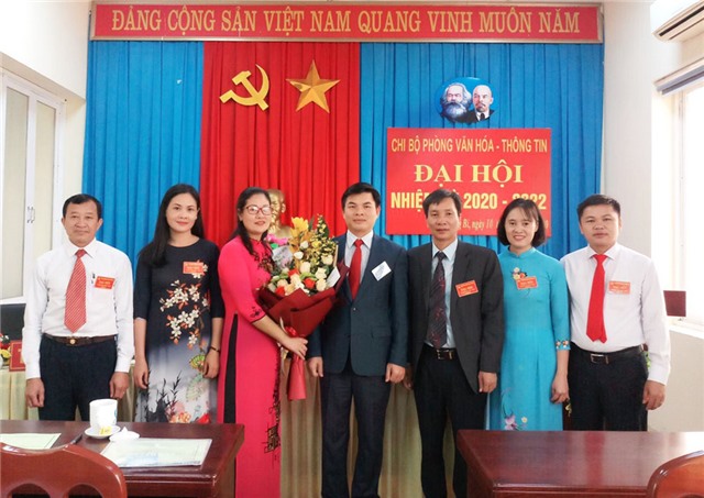 Chi bộ Phòng Văn hóa - Thông tin: Đại hội nhiệm kỳ 2020-2022