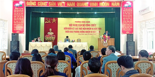 Hội nghị cán bộ công chức phường Vàng Danh
