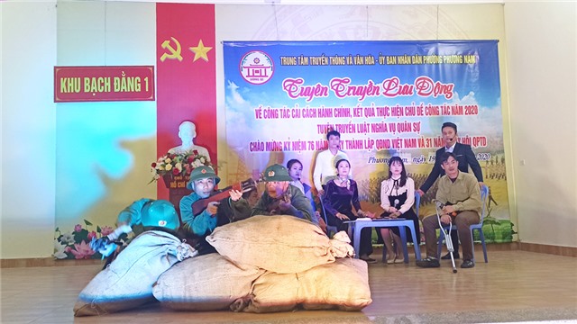 Tuyên truyền lưu động tại phường Phương Nam