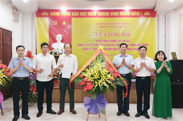 Công bố thành lập Chi bộ Công ty CP Tư vấn Đầu tư và 32Win1 com nạp rút uy tín công trình Đức Thịnh và Công ty TNHH Thương mại Hồng Đức