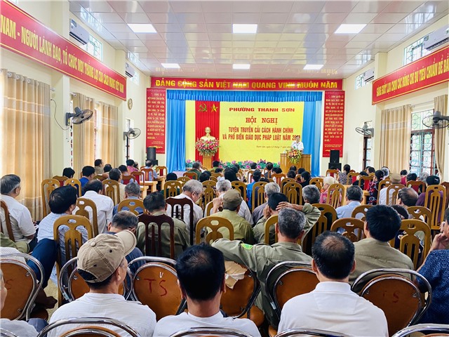 Phường Thanh Sơn: Tuyên truyền cải cách 32Win32 app tải về và phổ biến giáo dục pháp luật