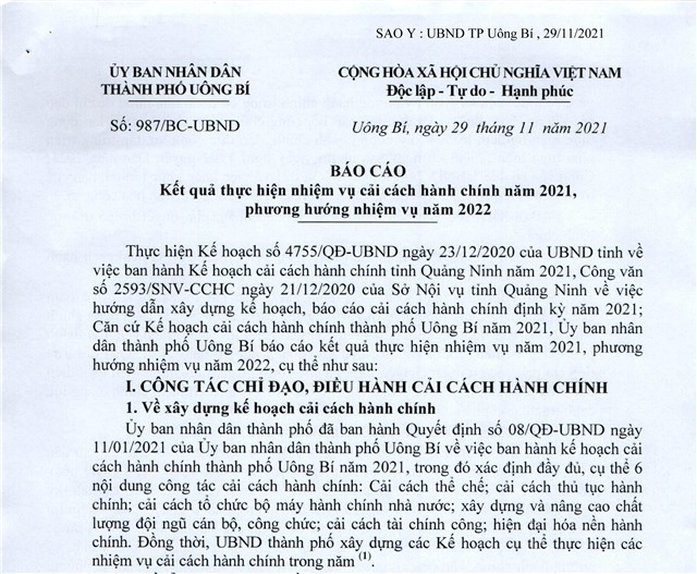 Báo cáo kết quả thực hiện nhiệm vụ cải cách 32Win32 app tải về năm 2021, phương hướng nhiệm vụ năm 2022
