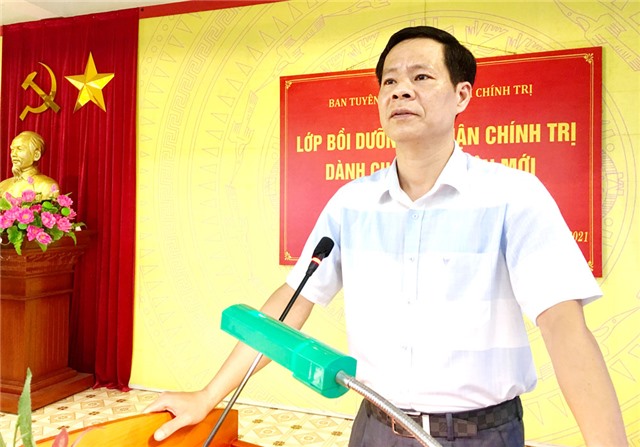 Khai giảng lớp bồi dưỡng lý luận chính trị cho đảng viên mới khóa I năm 2021