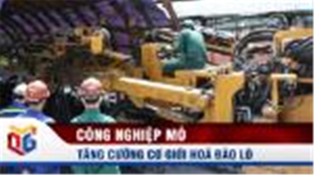 Tăng cường cơ giới hoá đào lò