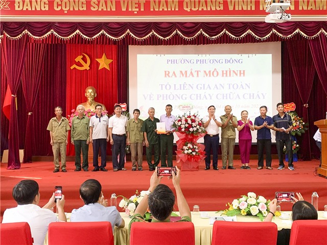 Phường Phương Đông: Ra mắt Tổ Liên gia An toàn PCCC 