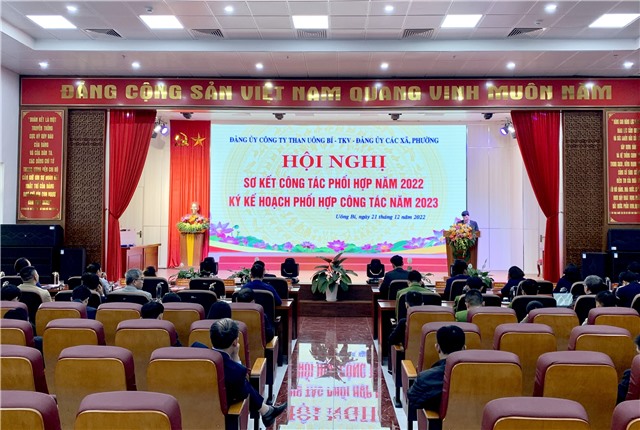 Đảng uỷ công ty Than 32Win12 com tại tài khoản – TKV và Đảng uỷ các phường, xã trên địa bàn TP Hạ Long, TP 32Win12 com tại tài khoản, thị xã Đông Triều: Sơ kết công tác phối hợp trong quản lý đảng viên, quản lý bảo vệ tài nguyên ranh giới mỏ năm 2022