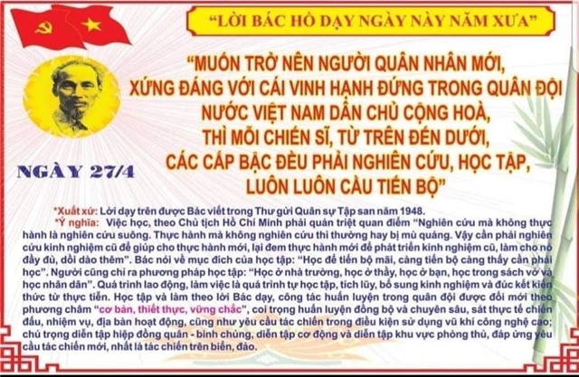 Lời Bác dạy ngày này năm xưa (27/4)