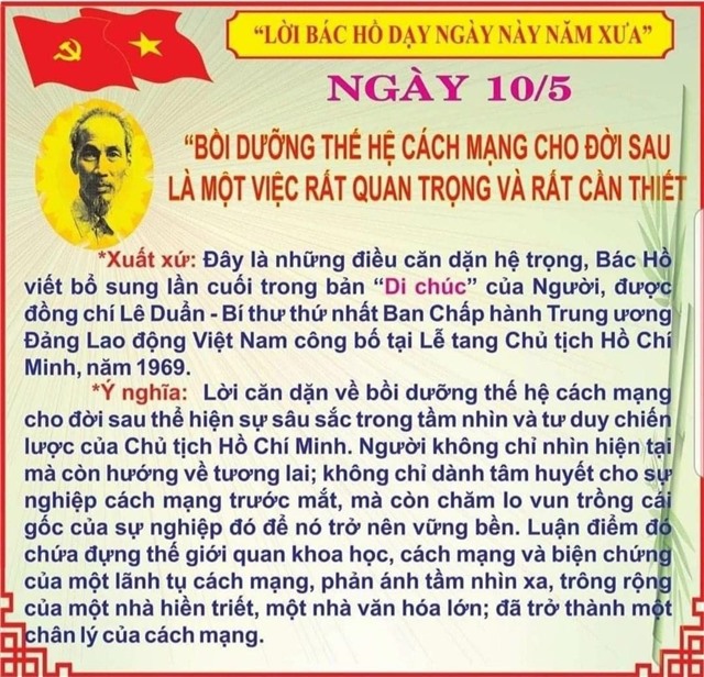 Lời Bác dạy ngày này năm xưa (10/5)