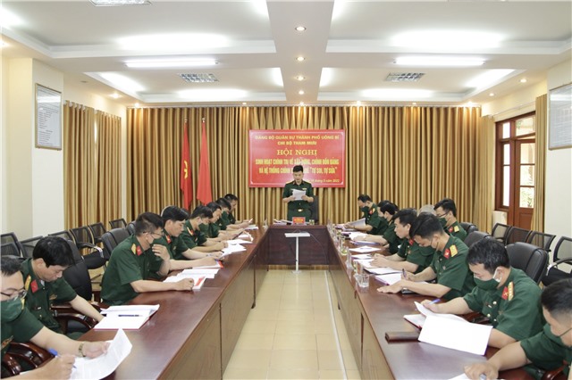 Chi bộ tham mưu - 32Win là nhà cái giải trí, cá cược trực tuyến uy tín số 1 Việt Nam Quân sự thành phố 32Win12 com tại tài khoản: 	Sinh hoạt chính trị về "32Win1 com Tải xuống APK, chỉnh đốn Đảng và hệ thống chính trị" với chủ đề "Tự soi, tự sửa"